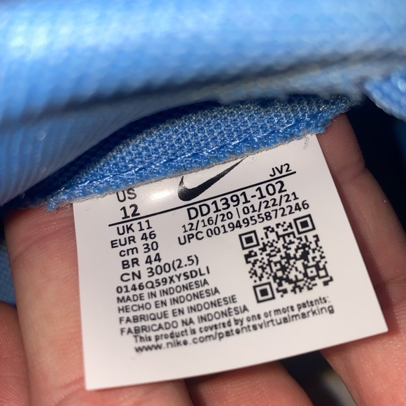 Nike dunk UNC - Size 12 - Lightly used - Replacement box - Picture 6 of 8